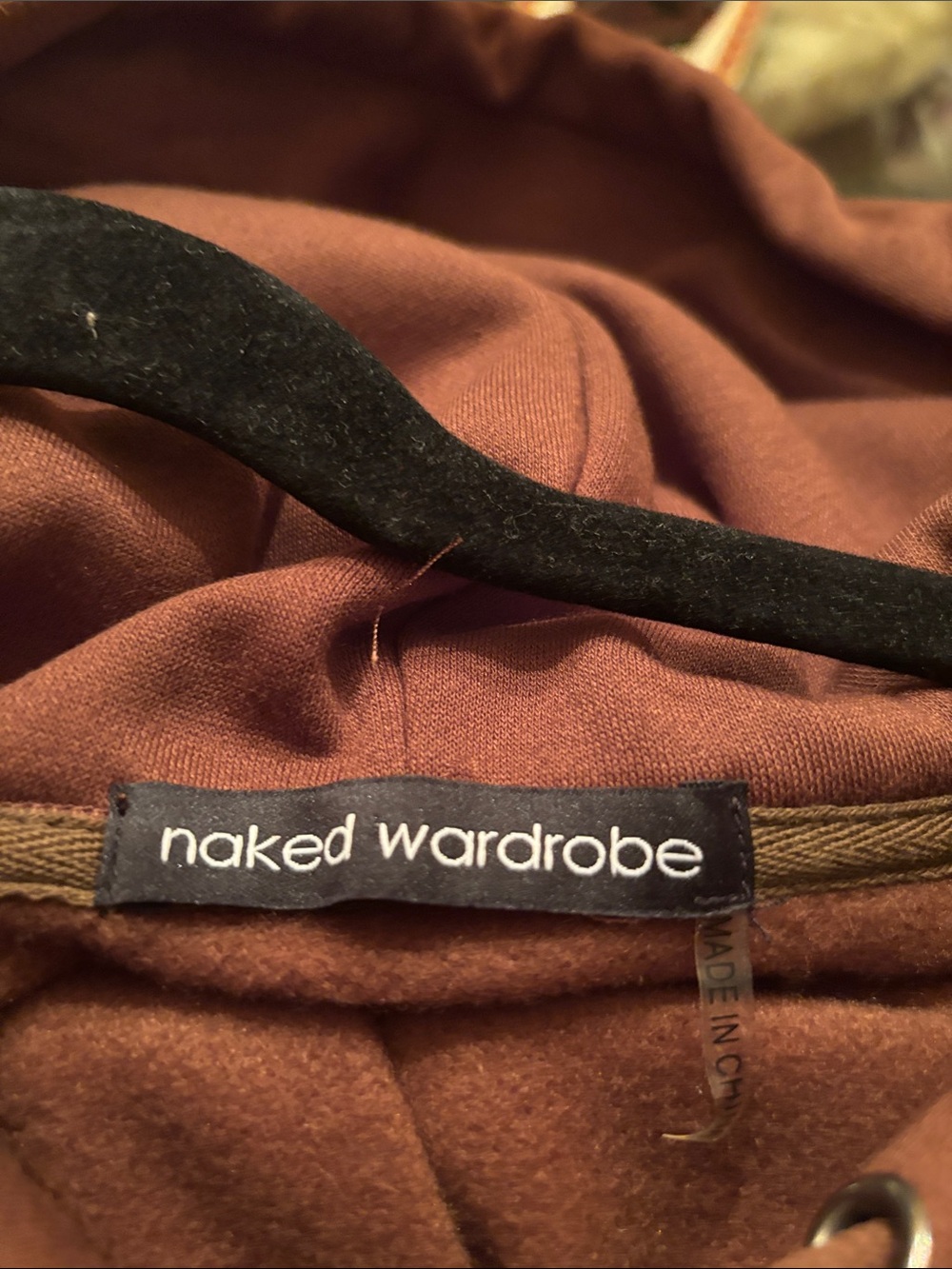 naked wardrobe Chocolate Brown Cropped Hoodie & Joggers Set - Picture 5 of 5